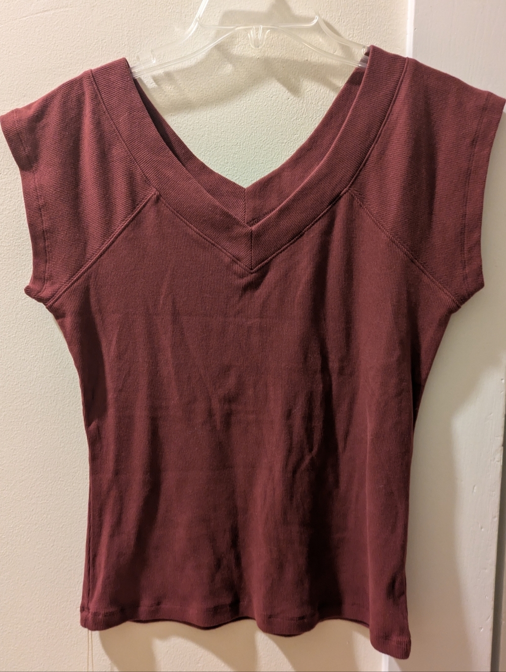 OGL V-neck Ribbed Top